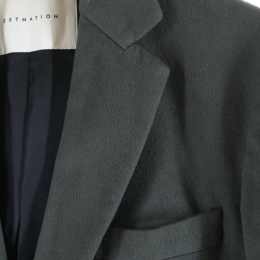 ESTNATION(エストネーション) Loro Piana ロロピアーナ ウール チェスターコート グレー