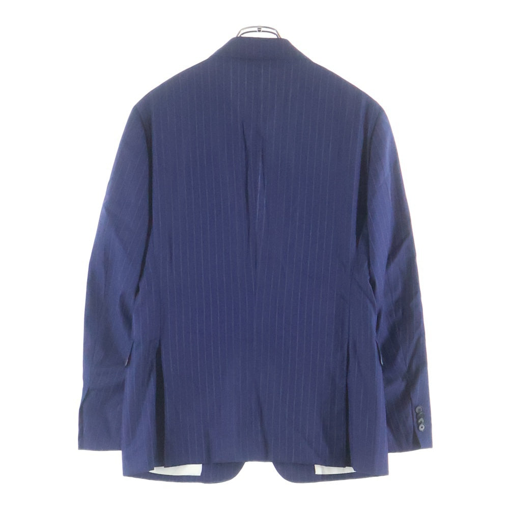 BARNEYS NEWYORK(バーニーズ ニューヨーク) Loro Piana ストライプ セットアップ スーツ テーラードジャケット スラックス ブルー