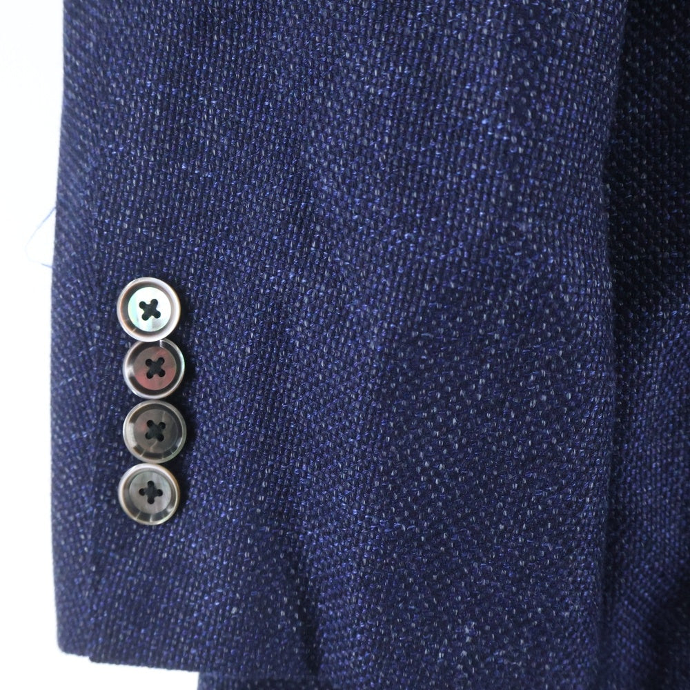 TOMORROWLAND PILGRIM(トゥモローランド ピルグリム) ウールシルクリネン テーラードジャケット ネイビー