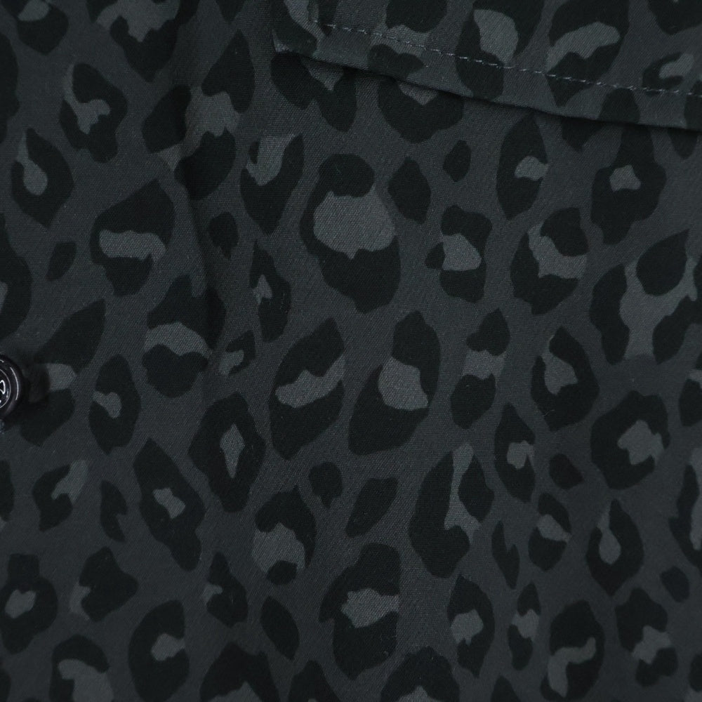 RUFFLOG(ラフロッグ) Stretch Leopard Shirt ストレッチ レオパードシャツ グレー