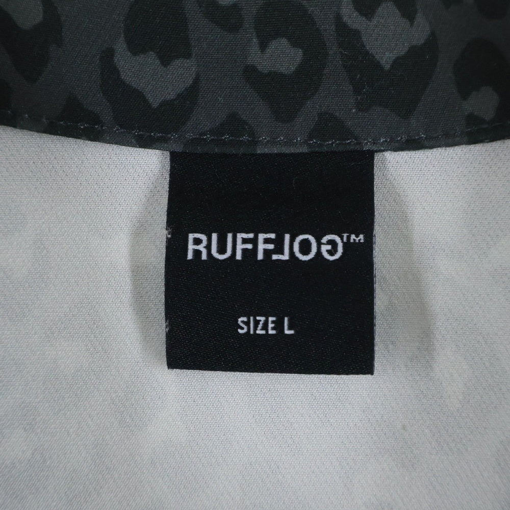 RUFFLOG(ラフロッグ) Stretch Leopard Shirt ストレッチ レオパードシャツ グレー