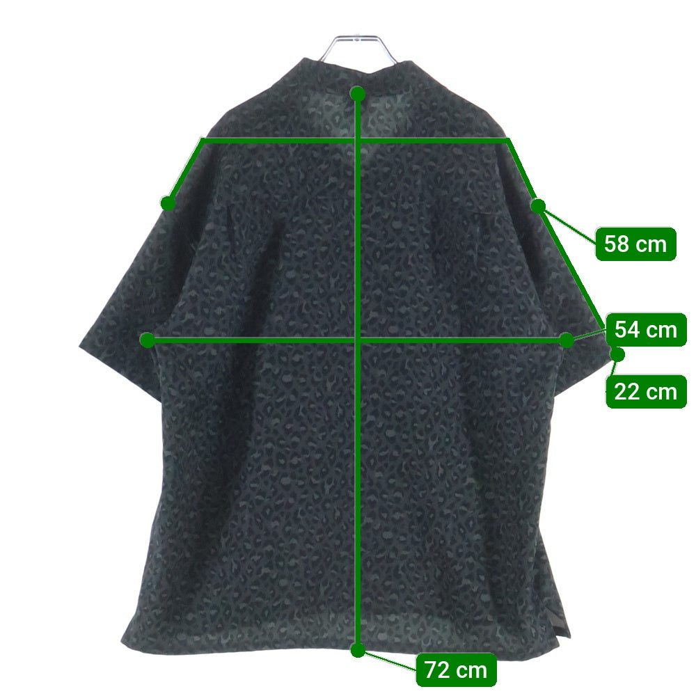 RUFFLOG(ラフロッグ) Stretch Leopard Shirt ストレッチ レオパードシャツ グレー