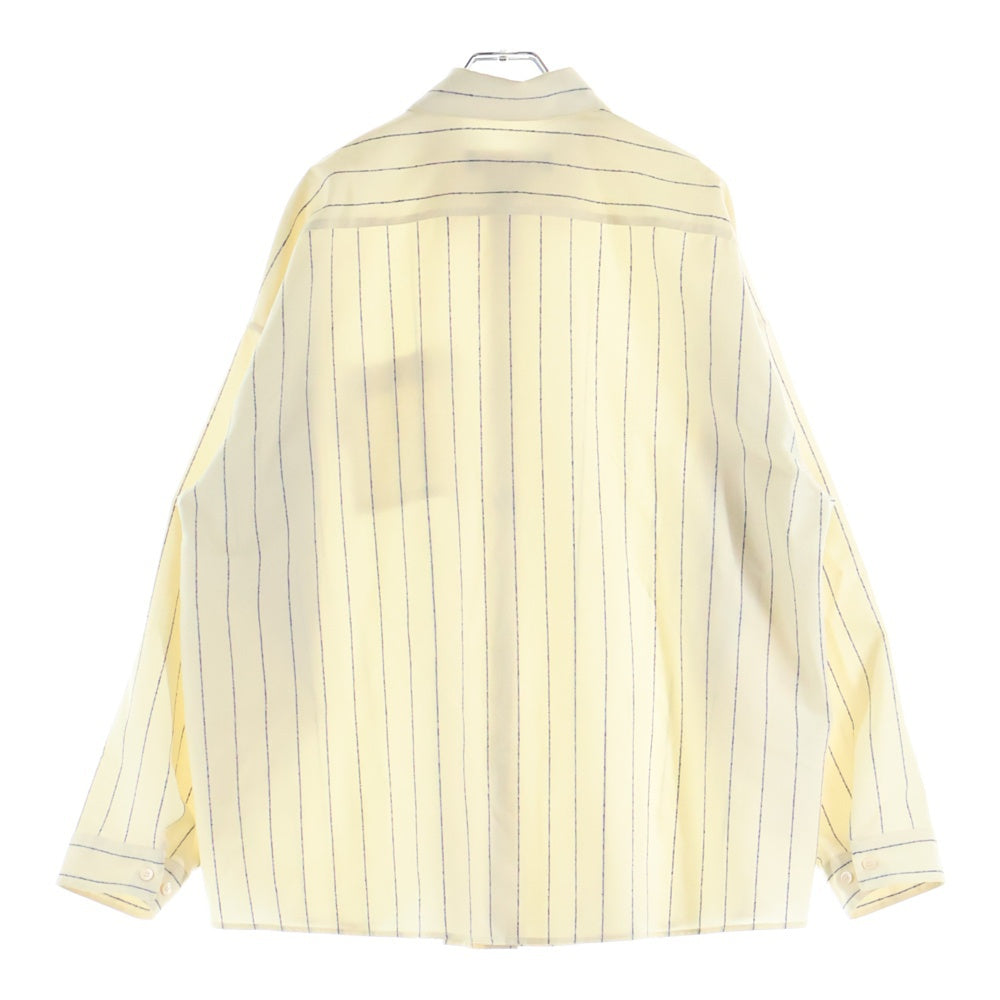 MARNI(マルニ) 22SS トロピカルウール長袖ストライプシャツ CUMU0061U0 TW839 ベージュ