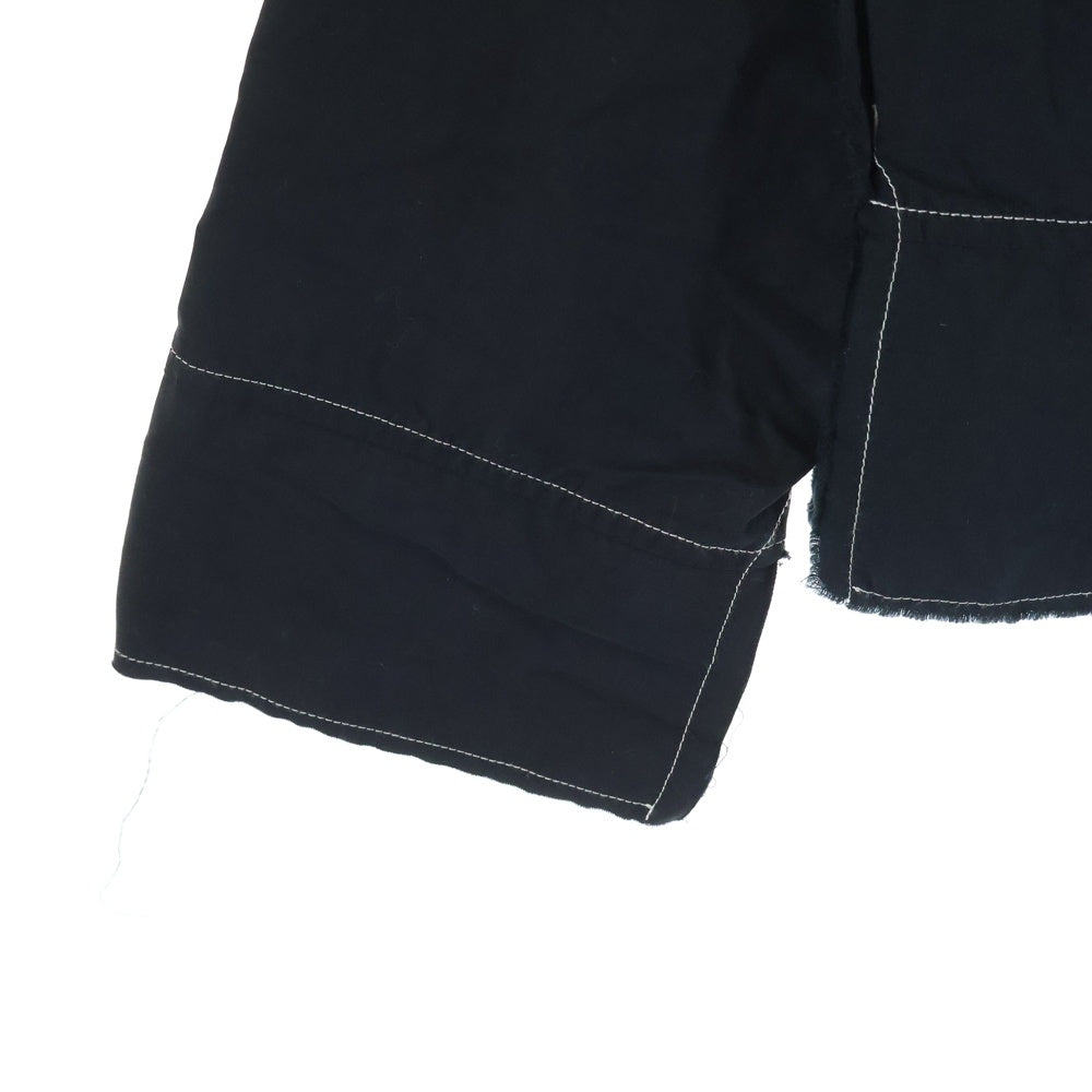 MARNI(マルニ) 裏地バンダナ切り替え ハーフジップ パーカー CUMU0210Q0 STZ003 ブラック