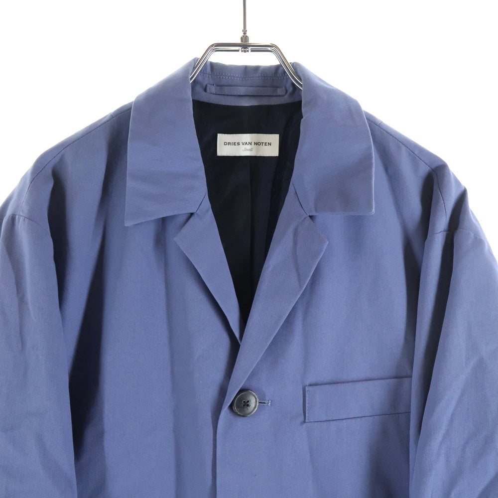 DRIES VAN NOTEN(ドリスヴァンノッテン) ステンレスカラー ロングコート ブルー