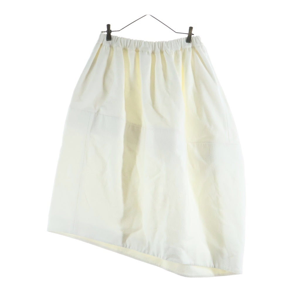 COMME des GARCONS(コムデギャルソン) 23SS AD2022 フラワー デザイン アシンメトリー ロング スカート レディース ホワイト GK-S003