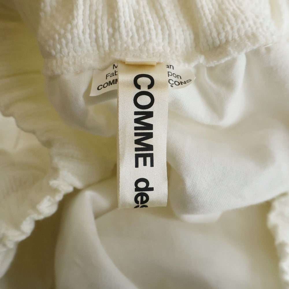 COMME des GARCONS(コムデギャルソン) 23SS AD2022 フラワー デザイン アシンメトリー ロング スカート レディース ホワイト GK-S003