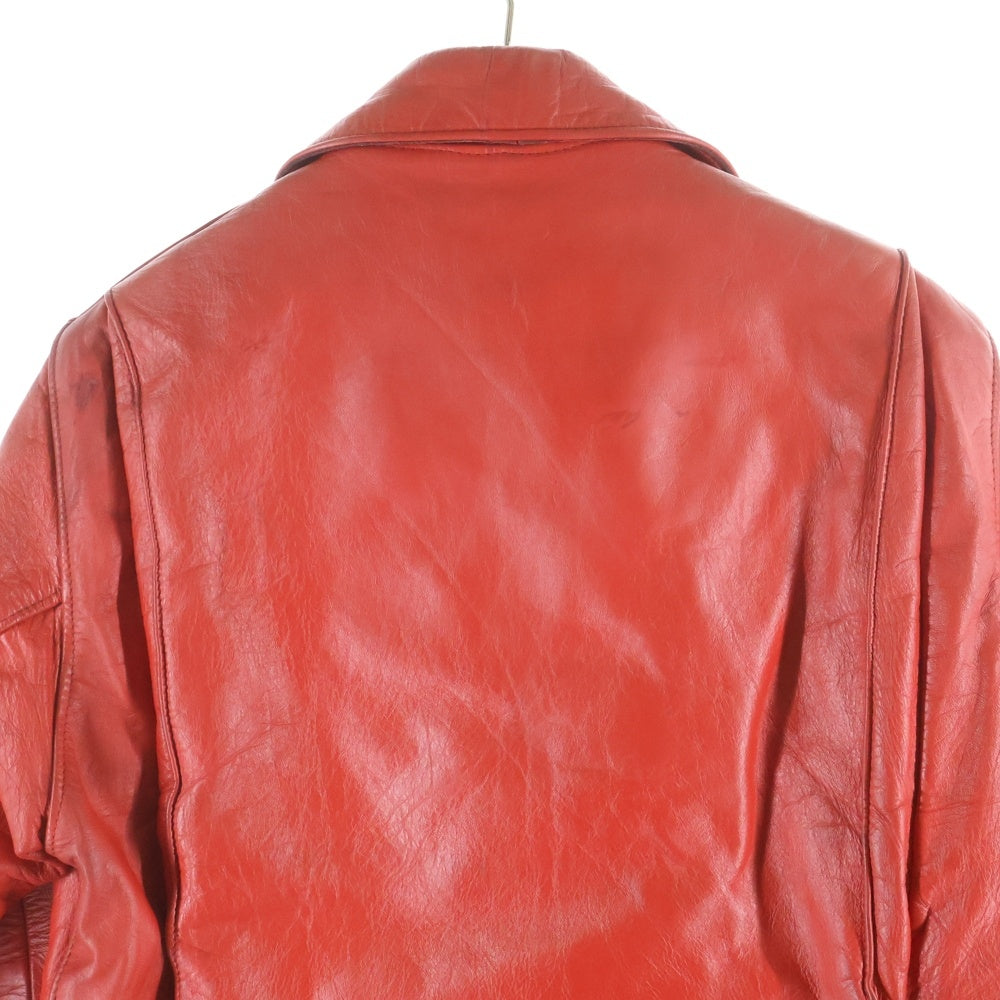 VINTAGE(ヴィンテージ) 70S VINTAGE HIGHWAYMAN BERMUDA ハイウェイマン バミューダ ダブルライダース ヴィンテージ レザージャケット レッド