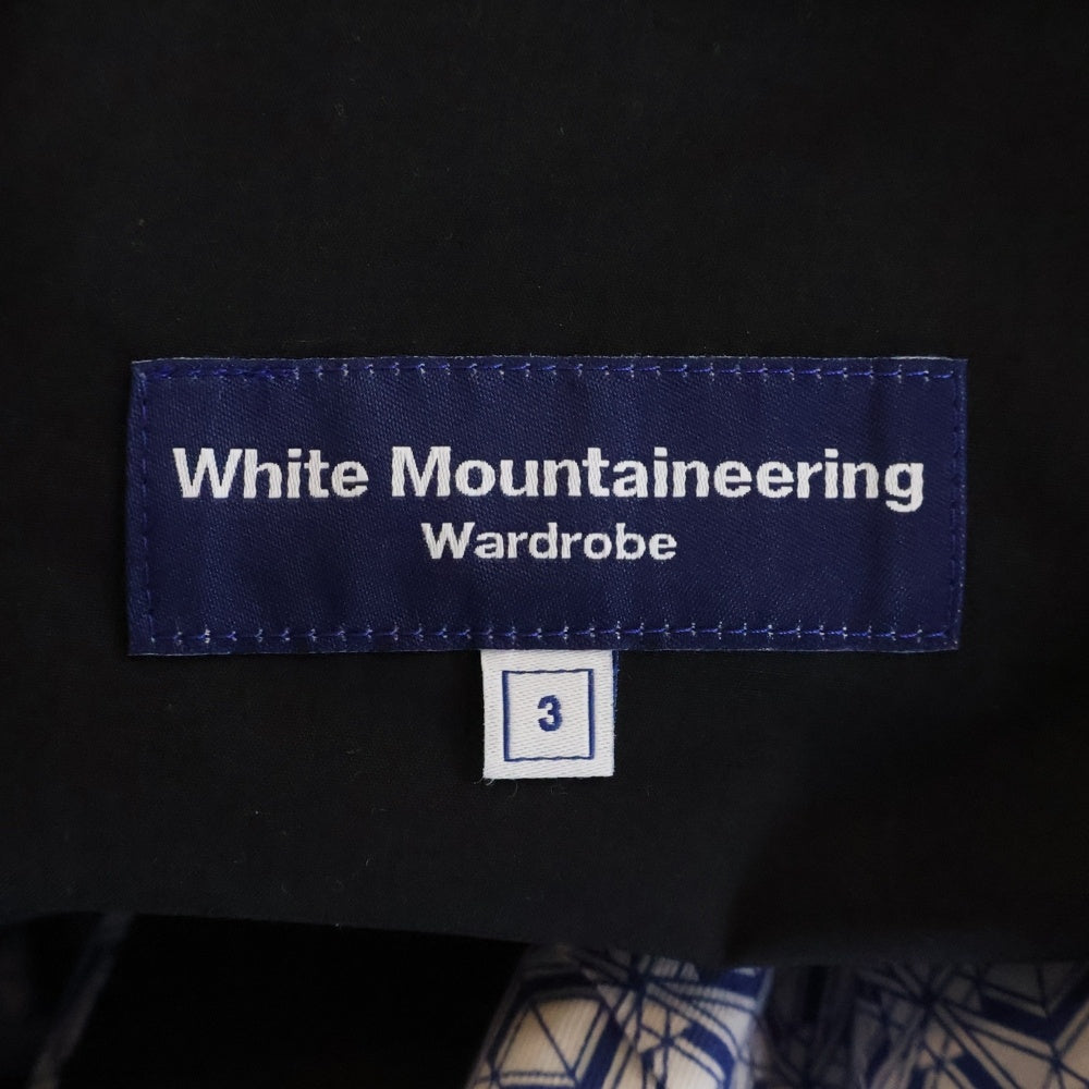 White Mountaineering(ホワイトマウンテニアリング) 22SS WR TAPERED CROPPED PANTS テーパード イージークロップドパンツ ブラック WR2271402