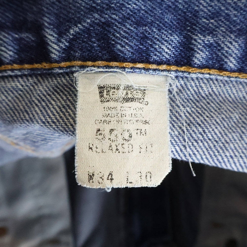 Levi's(リーバイス) 550 ボタン裏5H 両面スモールe ジップフライデニムパンツ ジーンズ インディゴ 550-0215