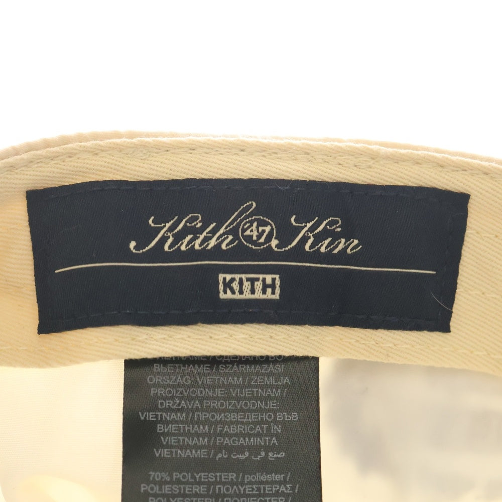KITH(キス) ×NEW YORK YANKEES ニューヨーク ヤンキース 6パネル ベースボールキャップ 帽子 ネイビー 25-095-060-0006-7-0
