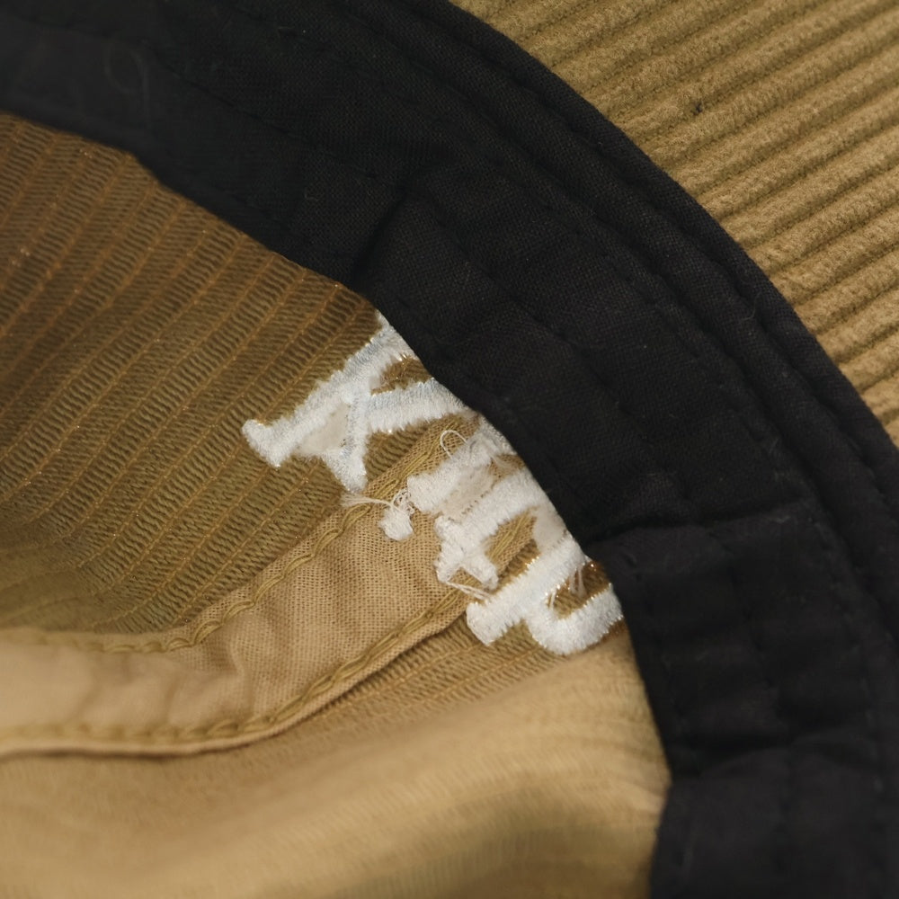 KITH(キス) フロント刺繍 コーデュロイ 6パネル ベースボールキャップ 帽子 ブラウン