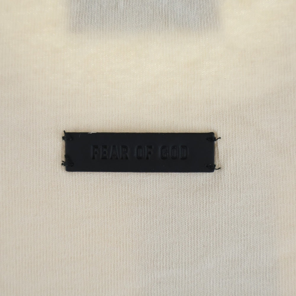 FEAR OF GOD(フィアオブゴッド) WE WON'T MOVE T-SHIRT ウィーウォントムーブ 両面スクリプトプリントTシャツ 半袖クルーネックカットソー ベージュ