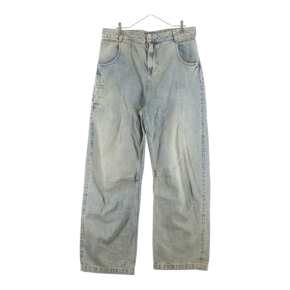 entire studios(エンタイア スタジオ) GEM JEANS SURFACE WAVE ヴィンテージ加工 ジップフライデニムパンツ インディゴ ES2431SW PO091