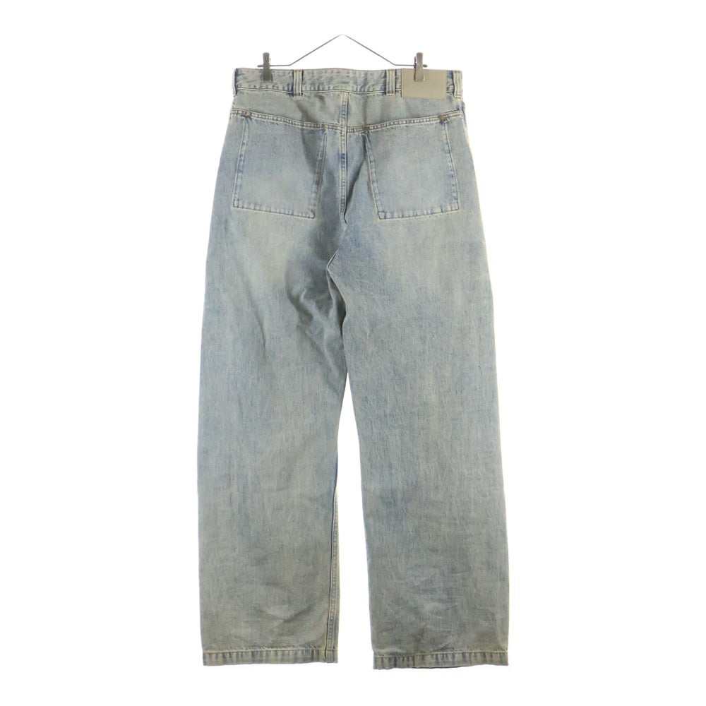 entire studios(エンタイア スタジオ) GEM JEANS SURFACE WAVE ヴィンテージ加工 ジップフライデニムパンツ インディゴ ES2431SW PO091