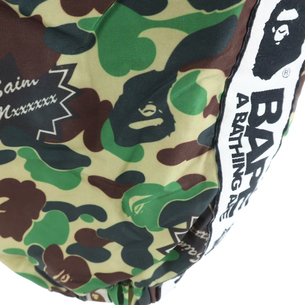 SAINT MICHAEL(セントマイケル) 24SS ×A BATHING APE TRACK PNT アベイシングエイプ サルカモ柄 サイドライントラックパンツ グリーン SM-YS8-0000-C30