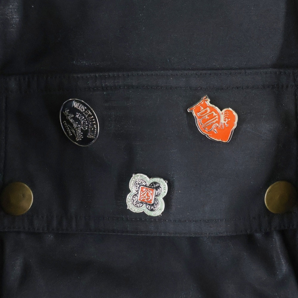 addict clothes(アディクトクローズ) ×Deus Ex Machina WAXED COTTON BMC JACKET ワックスドコットン モーターサイクルジャケット ライナーベスト付き ブラック