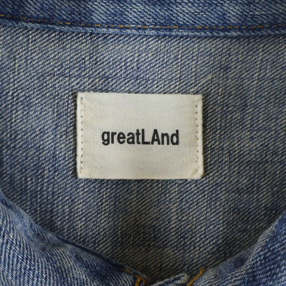 greatLand(グレイトランド) LOGAN 5YEARS JACKET デニムジャケット インディゴ