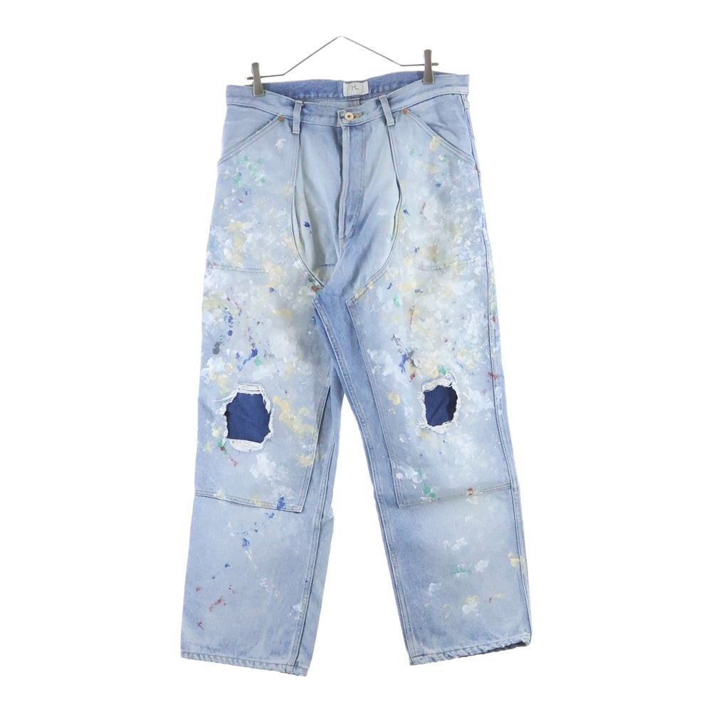 NO BRAND(ノーブランド) HERILL / ヘリル SPLASH PAINTER PANTS スプラッシュペインターパンツ デニム インディゴ 24-030-HL-8150-1