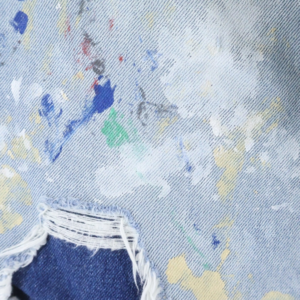 NO BRAND(ノーブランド) HERILL / ヘリル SPLASH PAINTER PANTS スプラッシュペインターパンツ デニム インディゴ 24-030-HL-8150-1