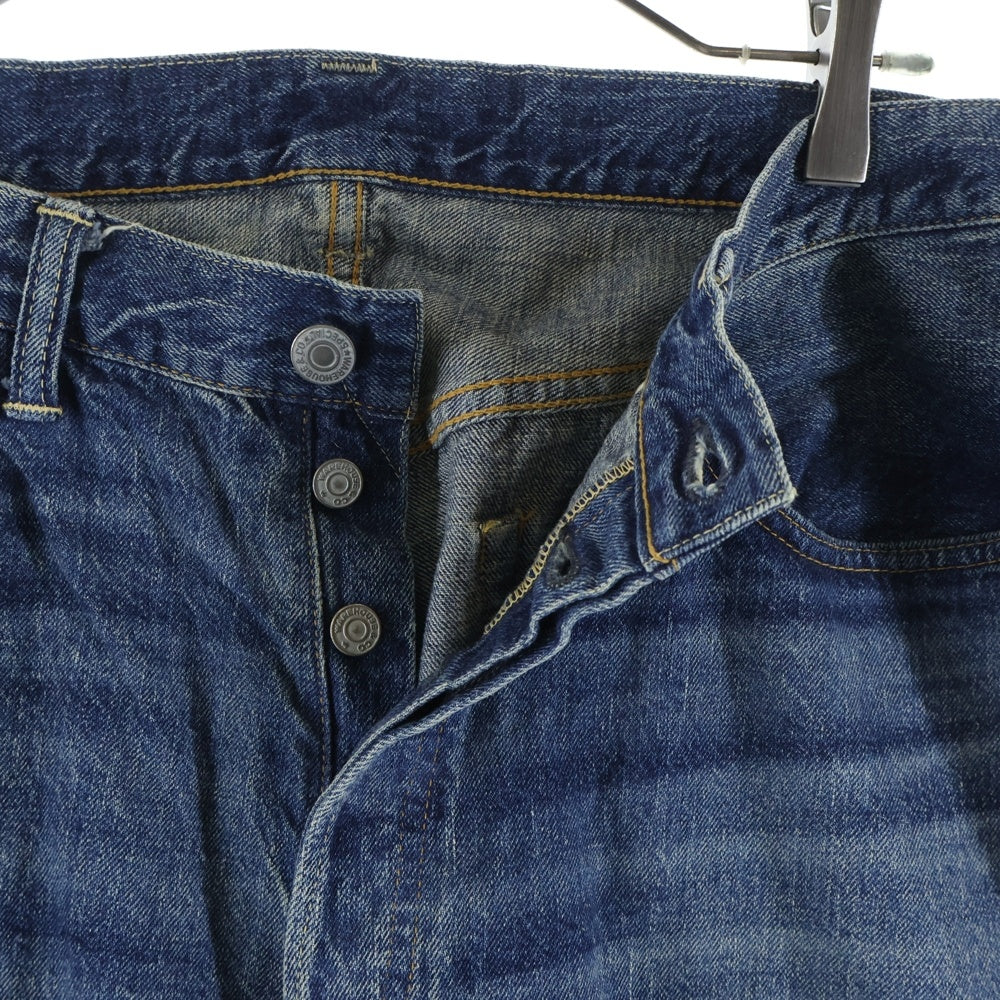 WAREHOUSE(ウェアハウス) 2ND-HAND Lot.1101<USED WASH> ストレートデニムパンツ インディゴ