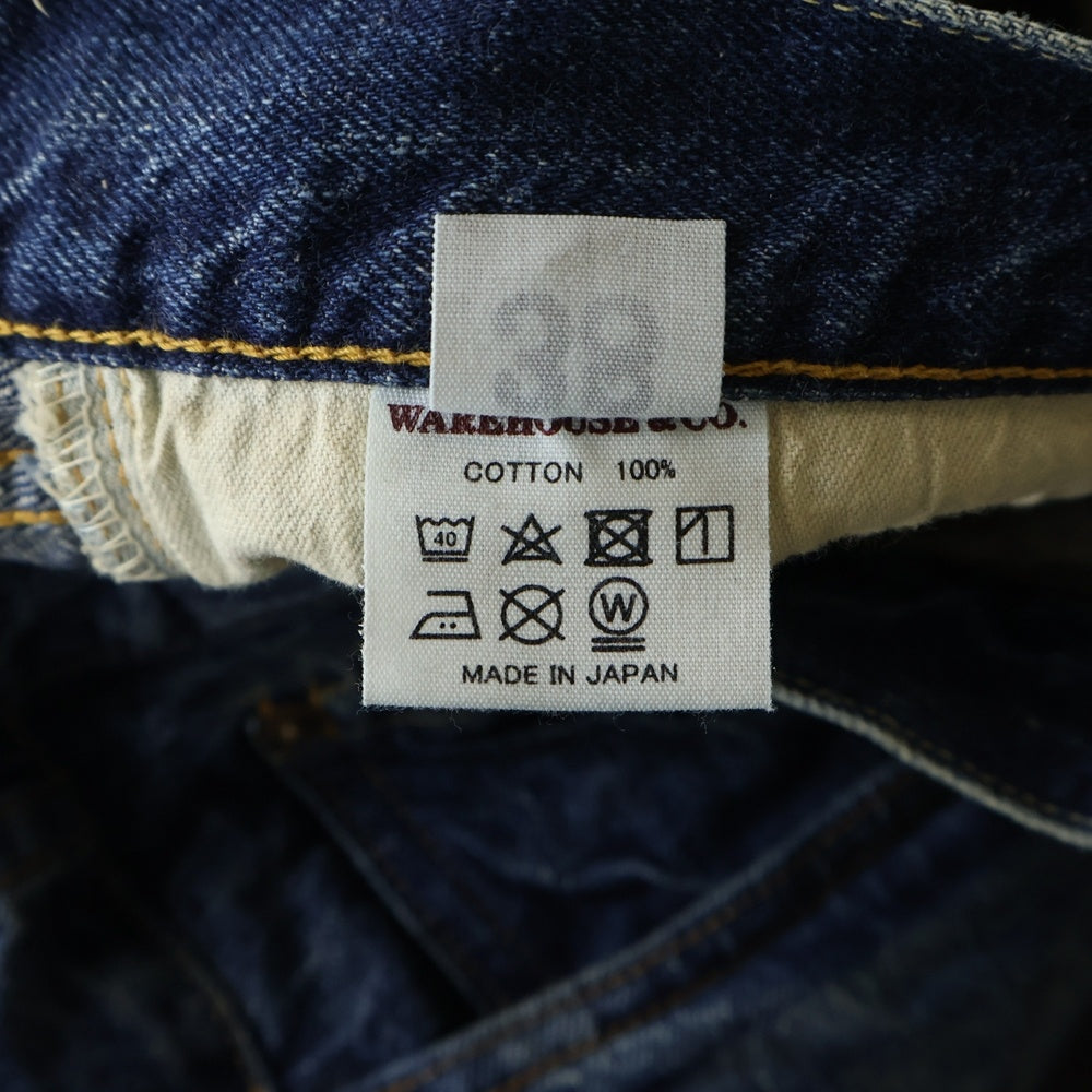 WAREHOUSE(ウェアハウス) 2ND-HAND Lot.1101<USED WASH> ストレートデニムパンツ インディゴ