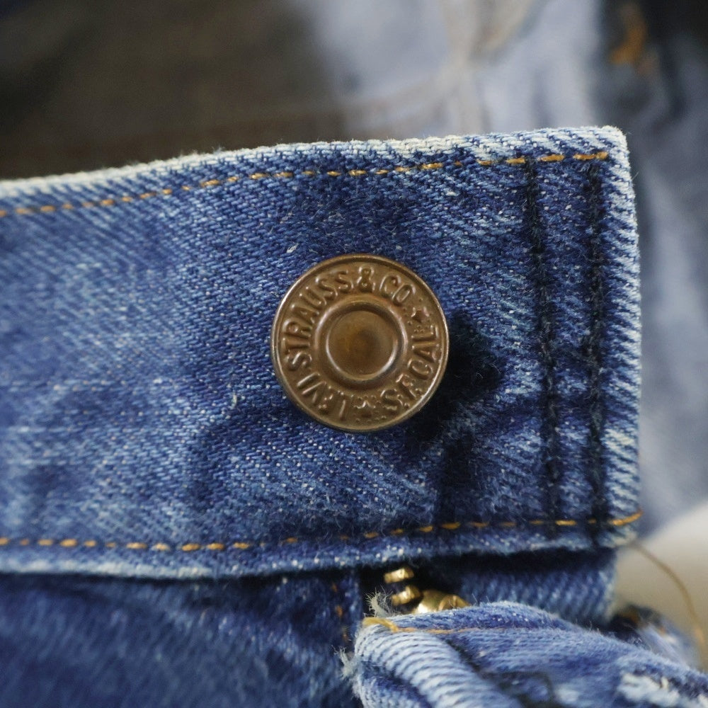 Levi's(リーバイス) 60‐70S VINTAGE 646 ベルボトム オレンジタブ ボタン裏1 BIG E TALON42 ジップフライ フレア デニムパンツ インディゴ