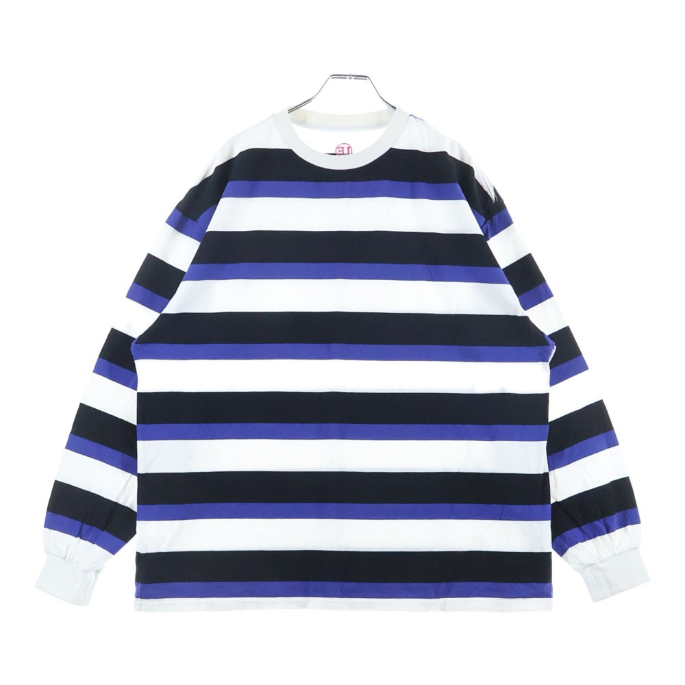 UNIFORM EXPERIMENT(ユニフォームエクスペリメント) 23SS BORDER L/S BAGGY TEE ボーダー バギー クルーネック長袖Tシャツ カットソー マルチカラー UE-230031