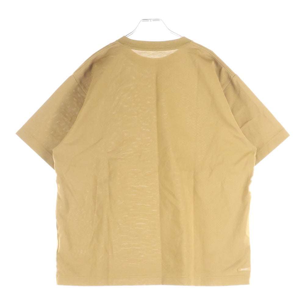 SOPHNET.(ソフネット) 24AW SCORPION WIDE TEE スコーピオンロゴエンブロイダリー ワイド クルーネック半袖Tシャツ カットソー ブラウン SOPH-242063