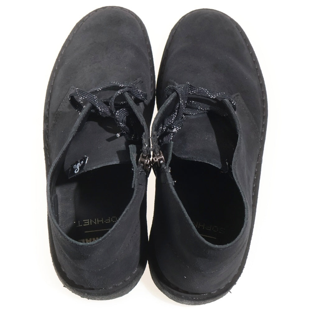 SOPHNET.(ソフネット) 24SS ×CLARKS ORIGINAL DESERT BOOTS クラークスオリジナル デザート レースアップブーツ ブラック SOPH-240070