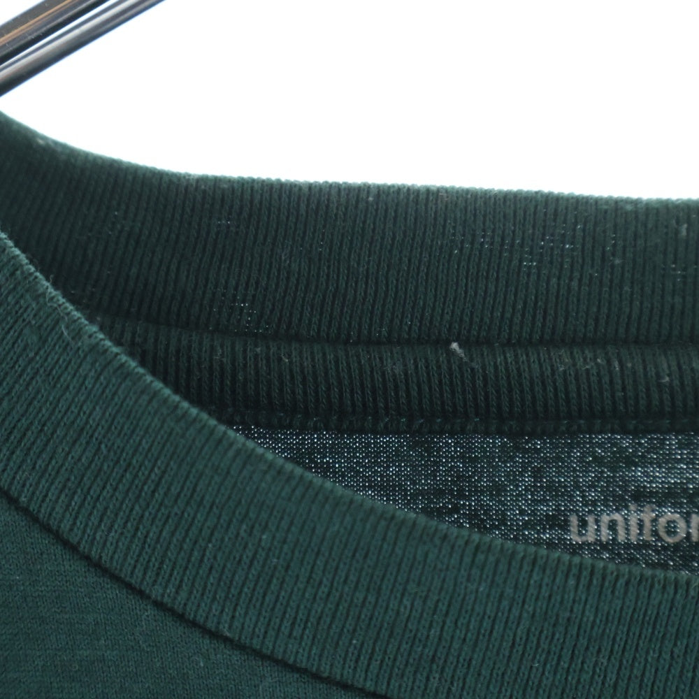 UNIFORM EXPERIMENT(ユニフォームエクスペリメント) 25SS LOOSE L/S TEE ルーズ クルーネック長袖Tシャツ カットソー グリーン UE-250043