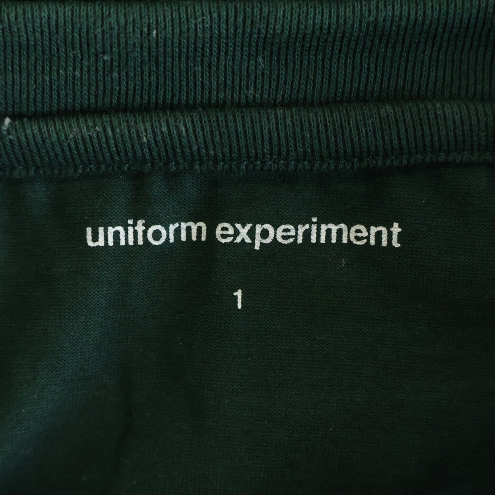 UNIFORM EXPERIMENT(ユニフォームエクスペリメント) 25SS LOOSE L/S TEE ルーズ クルーネック長袖Tシャツ カットソー グリーン UE-250043