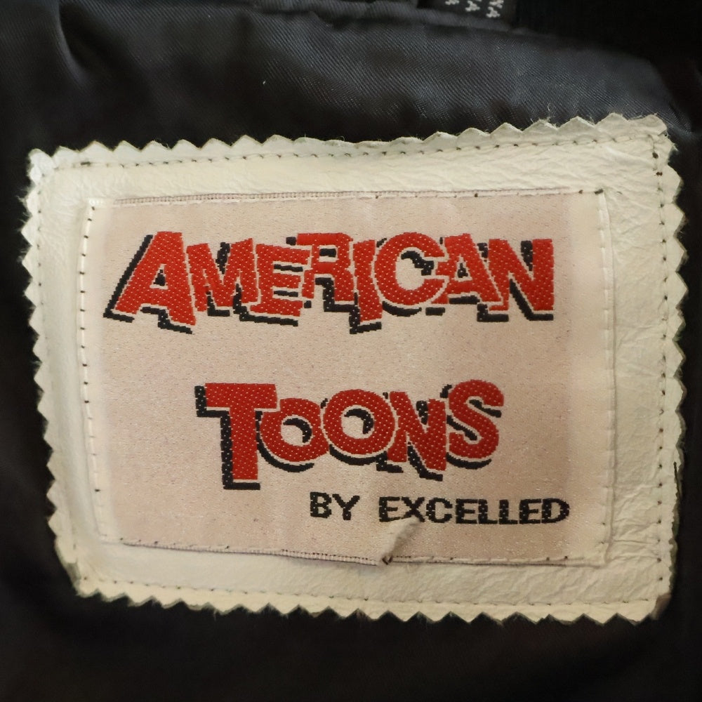 AMERICAN TOONS(アメリカントゥーンズ) ベティーブープ パッチワーク レザージャケット ホワイト