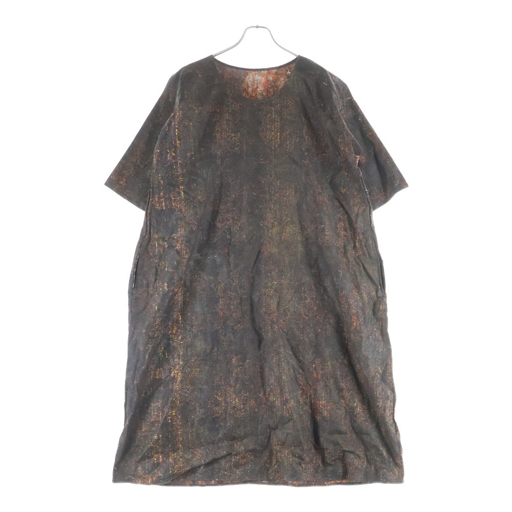 retela(リテラ) アップサイクル 総柄 ワンピース レディース ブラウン