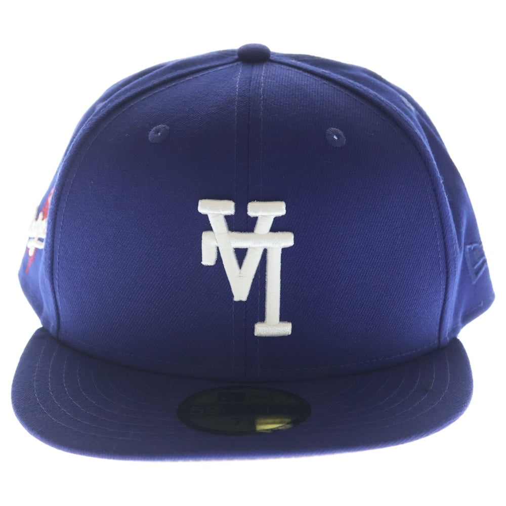 NEW ERA(ニューエラ) 59FIFTY 59フィフティー ドジャースパッチ LA逆さロゴ キャップ ブルー
