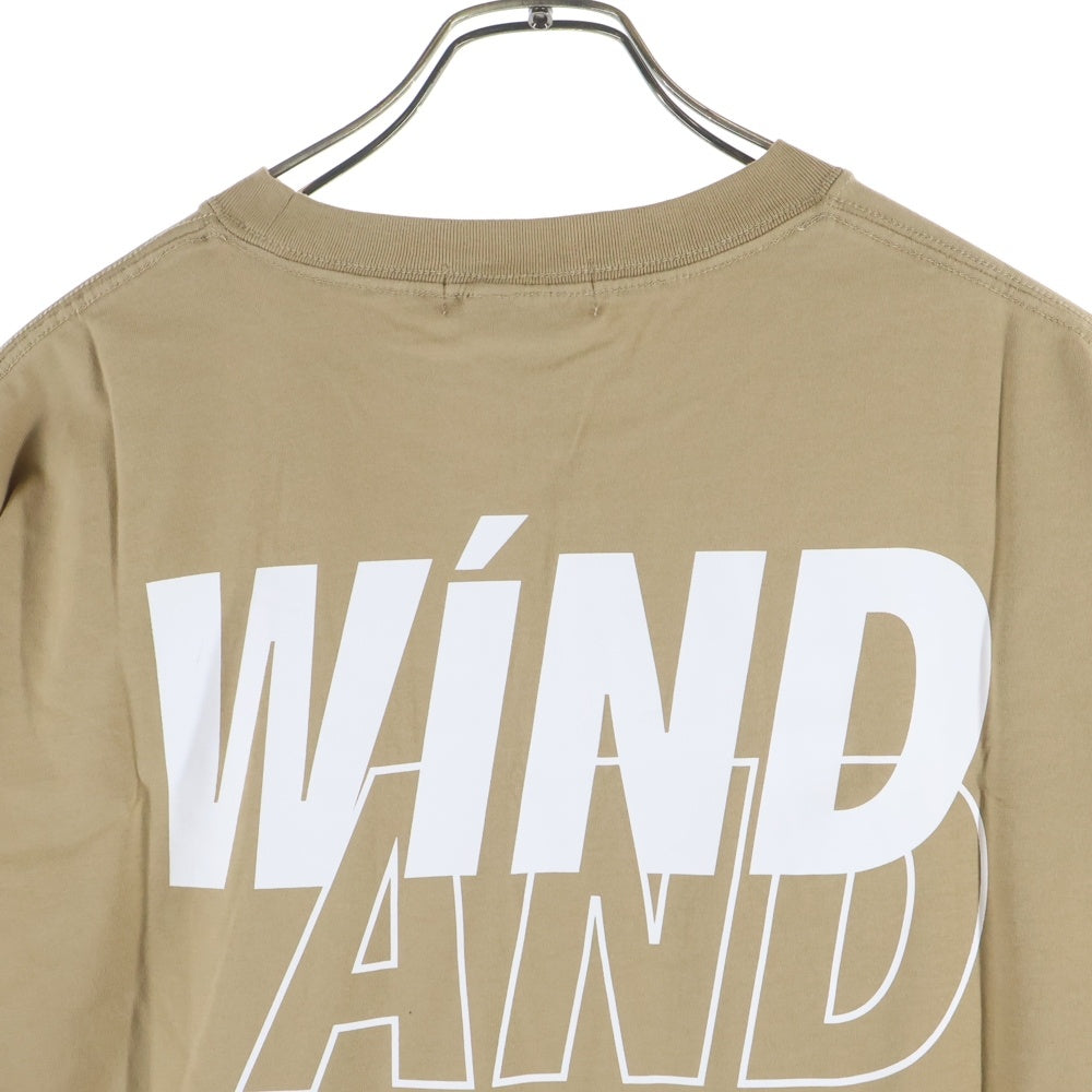WIND AND SEA(ウィンダンシー) ×LYFT STRETCH TEE リフト ストレッチ 半袖カットソーTシャツ ベージュ WDS-C-LYFT-23-Q4-06