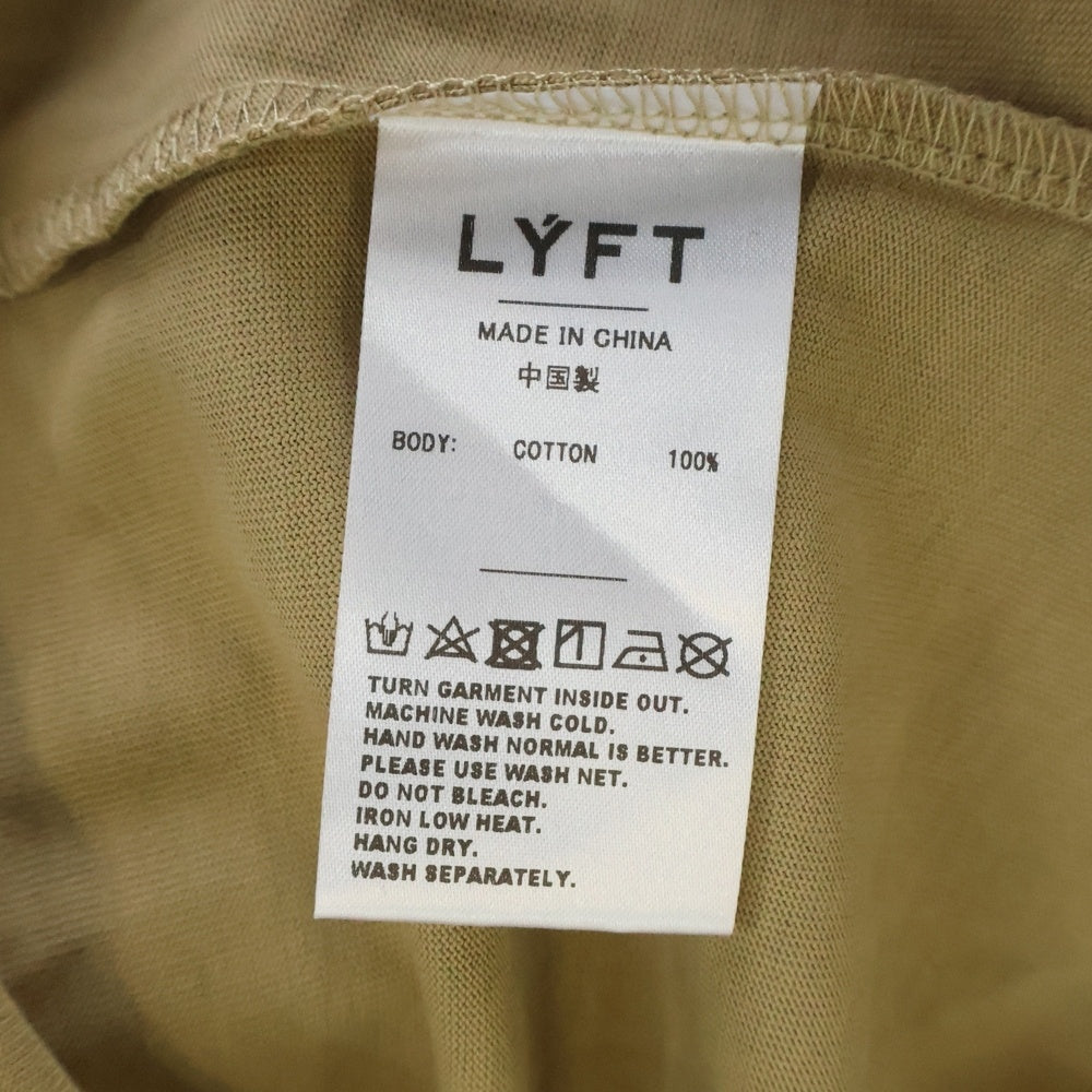 WIND AND SEA(ウィンダンシー) ×LYFT STRETCH TEE リフト ストレッチ 半袖カットソーTシャツ ベージュ WDS-C-LYFT-23-Q4-06