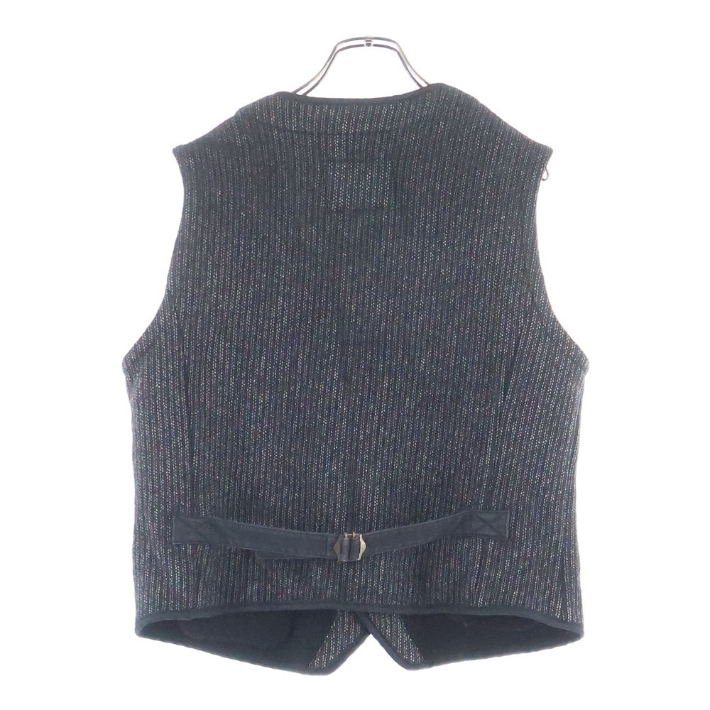 GANGSTERVILLE(ギャングスタービル) 13AW BEACH VEST ビーチ ウール混 ベスト ブラック GSV-13-AW-08