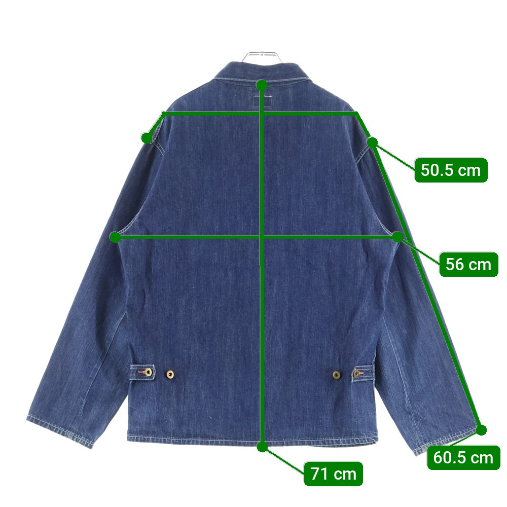 TENDERLOIN(テンダーロイン) 大戦モデルサンプリング ボタンフライ デニムカバーオール ジャケット インディゴ
