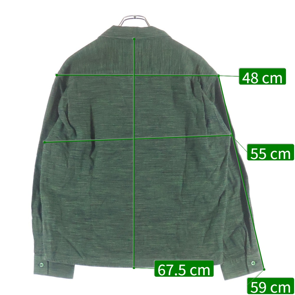 TENDERLOIN(テンダーロイン) T-MEXICAN SHT メキシカン オープンカラー 長袖シャツ グリーン