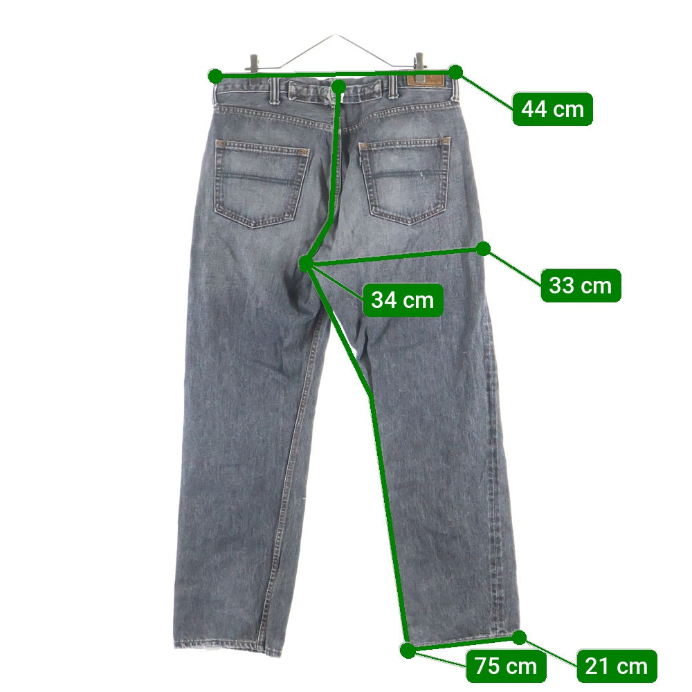 TENDERLOIN(テンダーロイン) CALIFORNIA カリフォルニア コットン ストレートデニムパンツ グレー