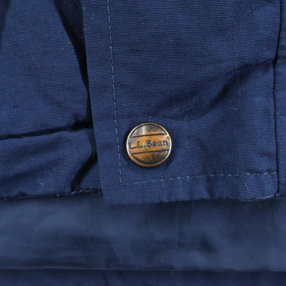 L.L.Bean(エルエルビーン) 90S VINTAGE ヴィンテージ ロゴエンブロイダリーデザイン ジップアップ 中綿ジャケット ネイビー