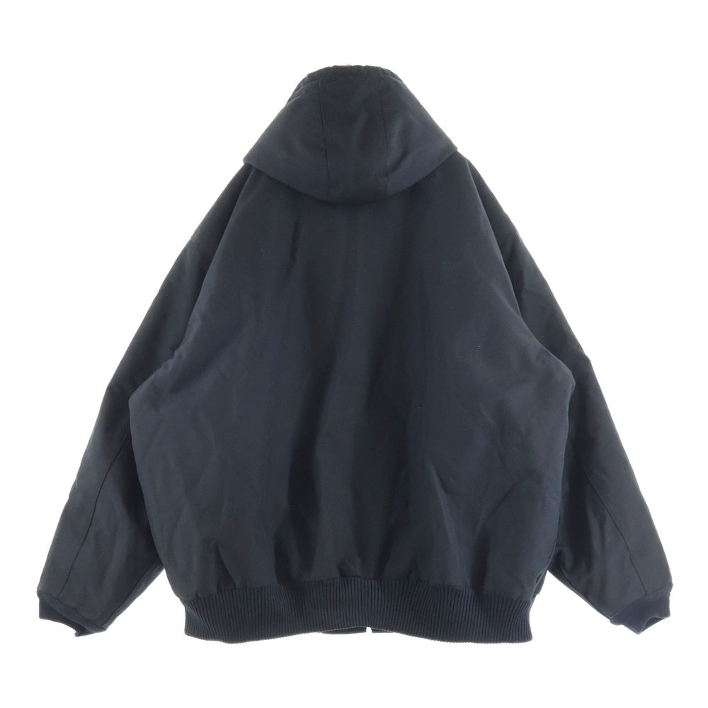 CARHARTT(カーハート) 90S VINTAGE ヴィンテージ ロゴデザイン キルティング フーデッド ジップアップ アクティブジャケット ブラック J133BLK
