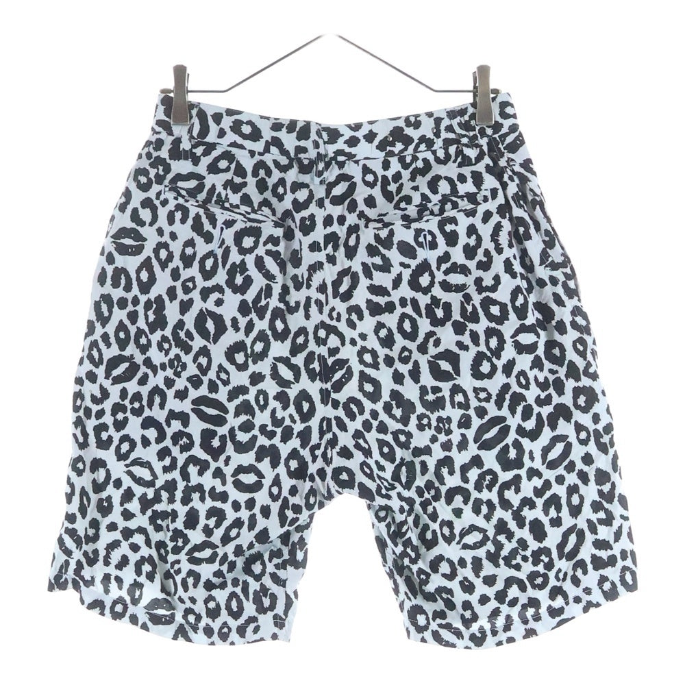 MINEDENIM(マインデニム) 24SS ×WIND AND SEA LEOPARD SHORTS ウィンダンシー レオパード レーヨンショーツ ハーフパンツ ライトブルー/ブラック 24MND-WAS004-40-022