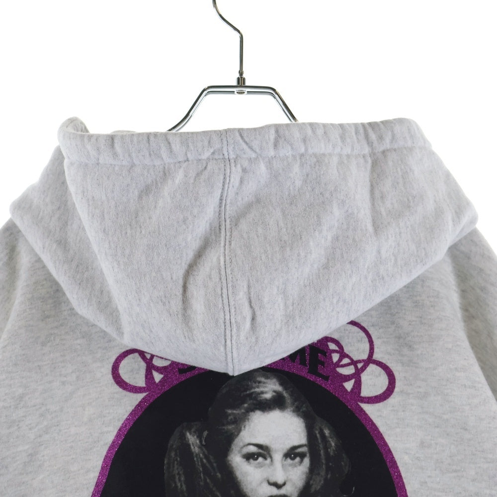 SUPREME(シュプリーム) 21SS ×HYSTERIC GLAMOUR Zip Up Hooded Sweatshirt ヒステリックグラマー バックガールプリント ジップアップスウェットパーカー フーディー グレー