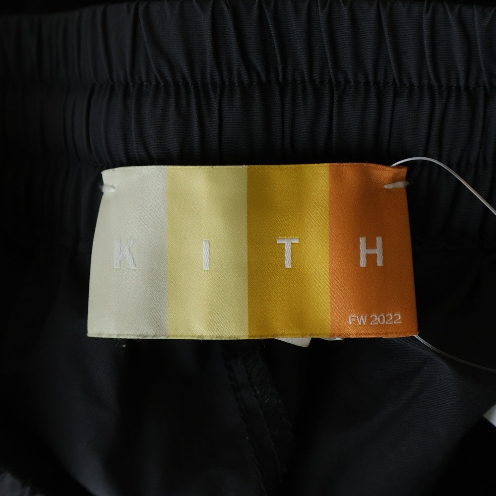 KITH(キス) 22AW Ashford Cargo Pant Apocalypse アポカリプス アッシュフォード ナイロンカーゴパンツ ブラック KHM060212