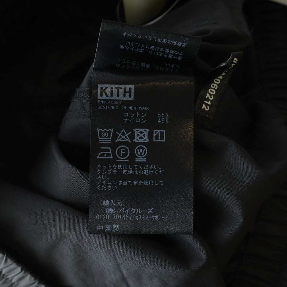 KITH(キス) 22AW Ashford Cargo Pant Apocalypse アポカリプス アッシュフォード ナイロンカーゴパンツ ブラック KHM060212
