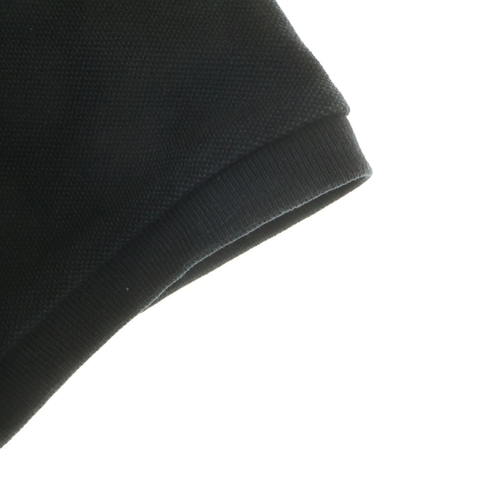 AMI Alexandre Mattiussi(アミアレクサンドルマテュッシ) AMI de Coeur ロゴエンブロイダリー 半袖ポロシャツ ブラック BFHPL001