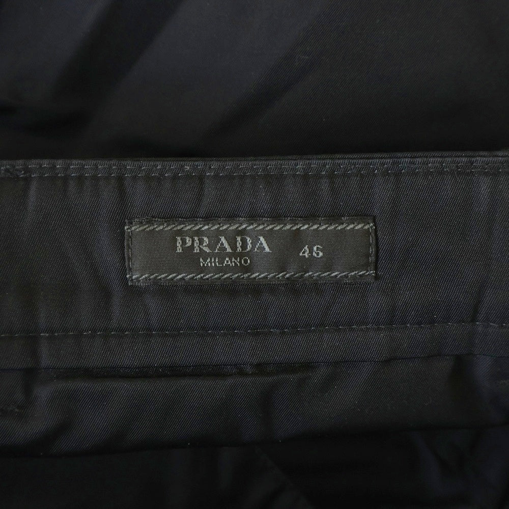 PRADA(プラダ) 21SS RE-NYLON リナイロン トライアングルロゴプレート ナイロンカーゴパンツ ブラック SPH130 S211