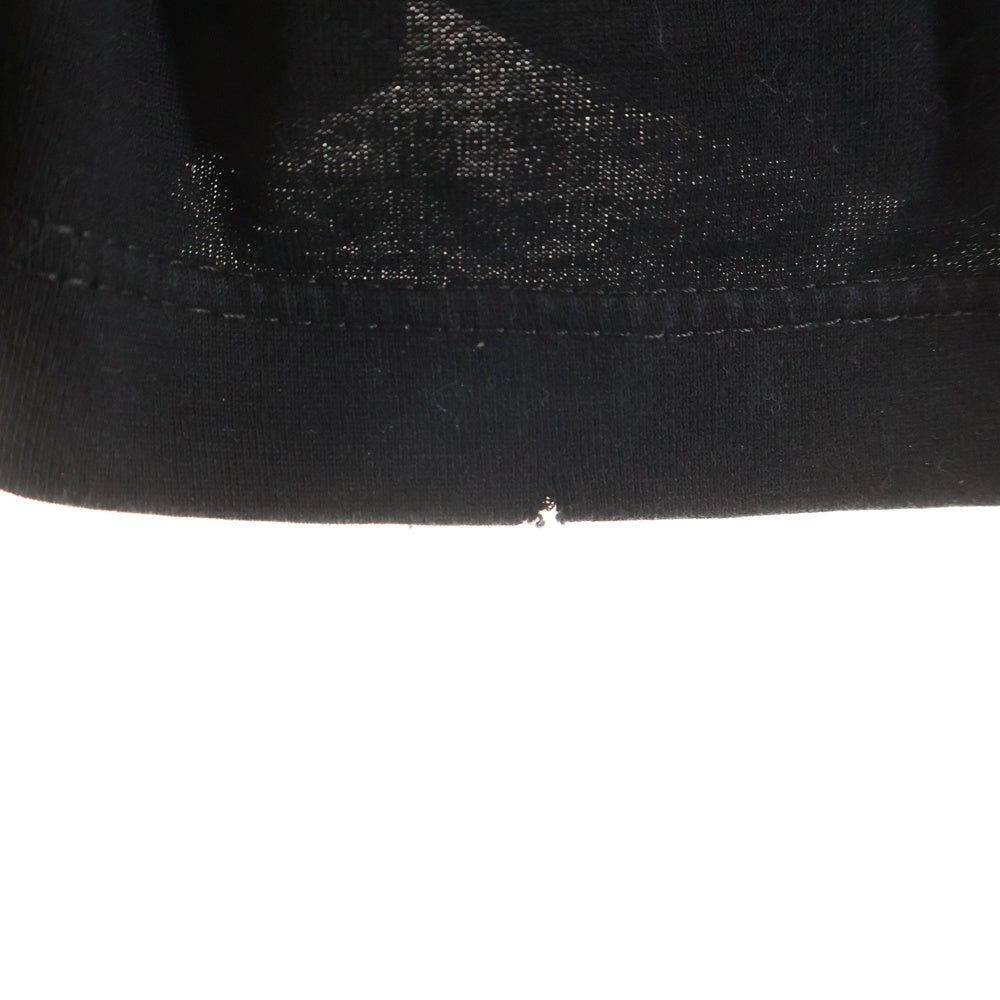 Maison Martin Margiela(メゾンマルタンマルジェラ) Distorted Logo Tee ディストーテッド 反転ロゴプリント クルーネック半袖Tシャツ カットソー ブラック S30GC0701